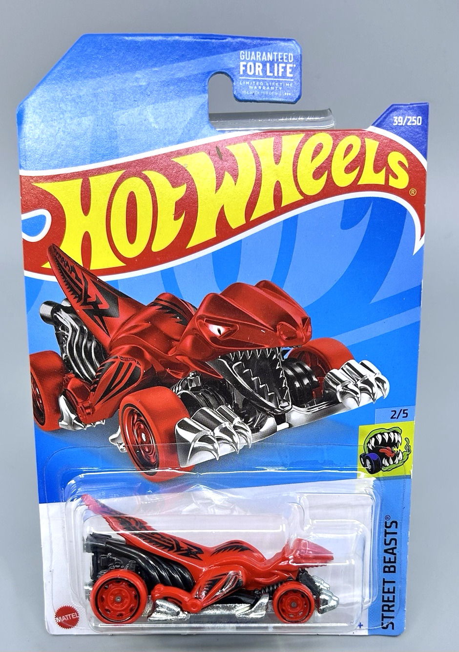 Hot Wheels VELOCI-RACER Red Street Beasts 2/5 Diecast 39/250 Mattel 1:64 NOC